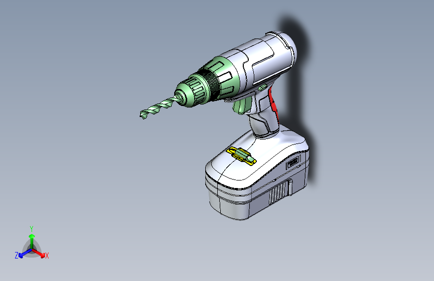 Y4136-手电钻+drill-54+SW+STL