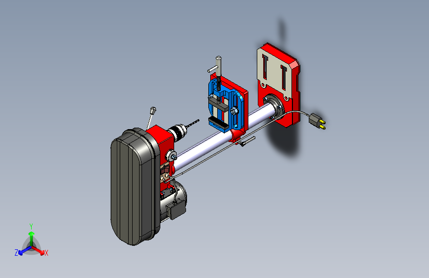 Y4140-手电钻+drill-press-24+CATIA+STP