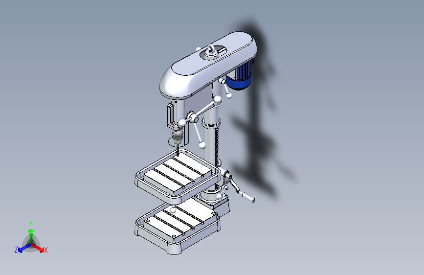 Y4156-手电钻+pillar-drill-all-parts+SW+STP+IGS+X_T+STL