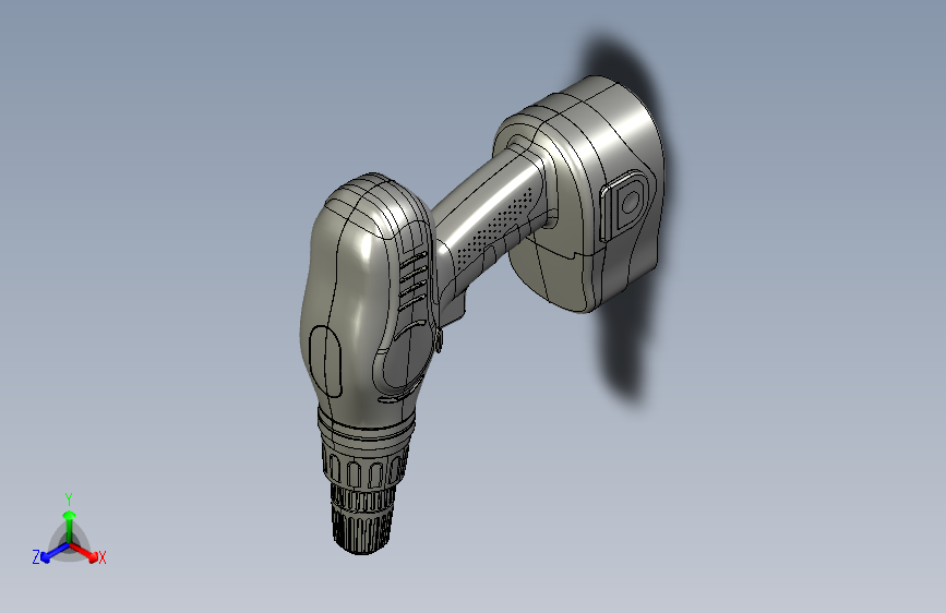 Y4168-手电钻+18-volt-hand-held-drill+CREO+STP
