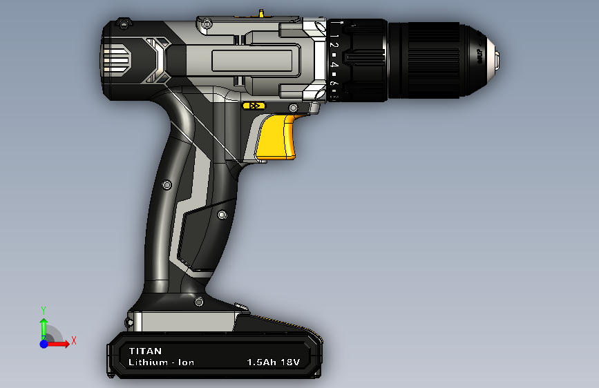 Y4181-手电钻+cordless-drill-3+SW_STEP_模型图纸下载 – 懒石网