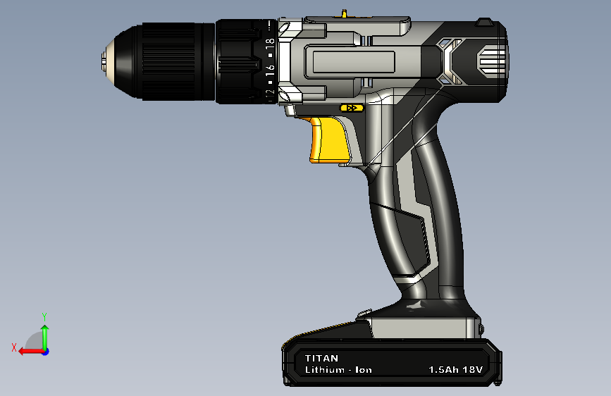 Y4181-手电钻+cordless-drill-3+SW_STEP_模型图纸下载 – 懒石网