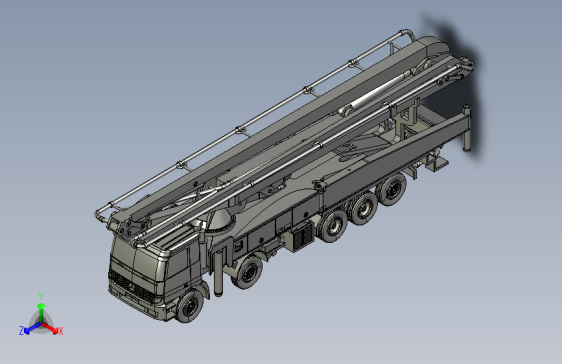 Y4187-卡车+concrete-pump-truck+STP