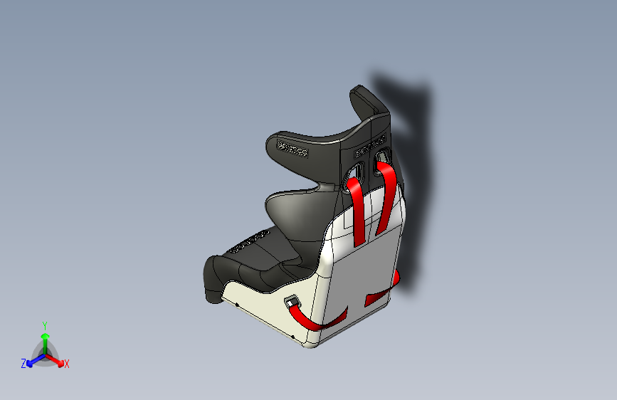 Y4287-汽车座椅+++sparco-pro-seat+SW+STP