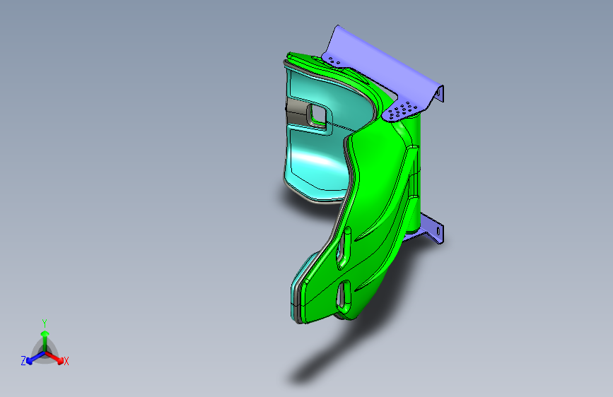 Y4303-汽车座椅+++performance-car-seat-with-rails+3DM+STP+IGS