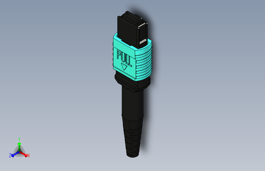 Y4404-接插件++mpo-connector-and-3mm-diameter-aqua-cable-1+4+SW