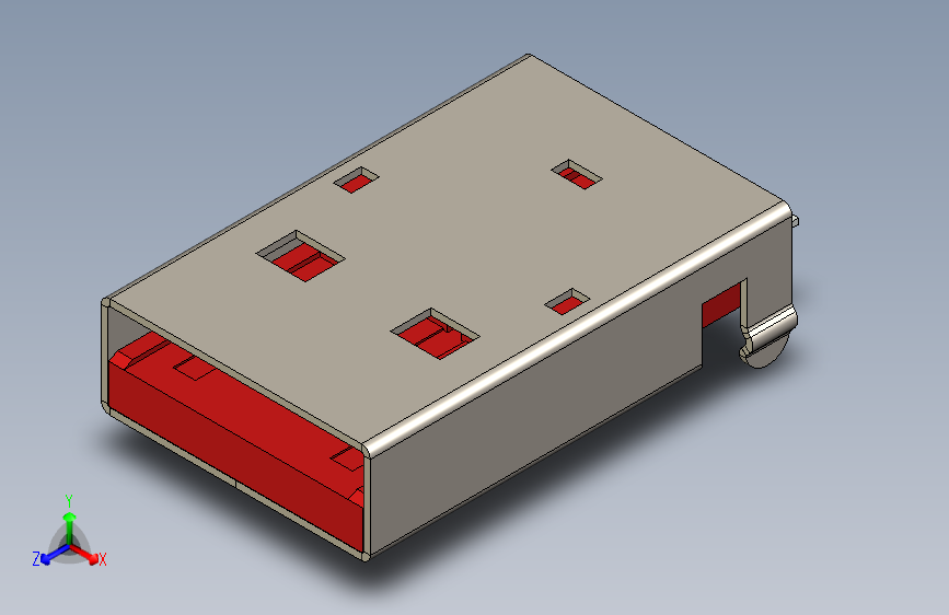 Y4426-接插件++usb-plug-4-psosition+STP