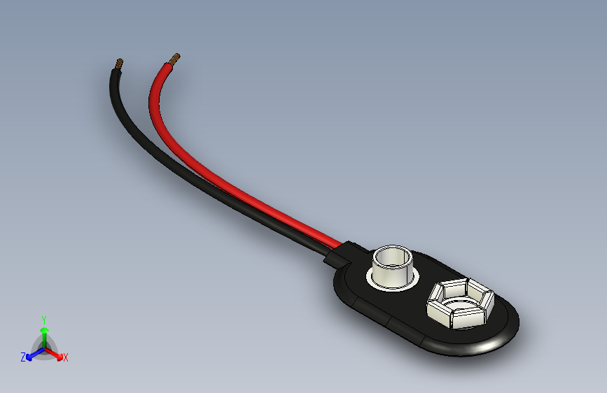 Y4450-接插件++9V+Battery+Clip+Connector+STP+X_B