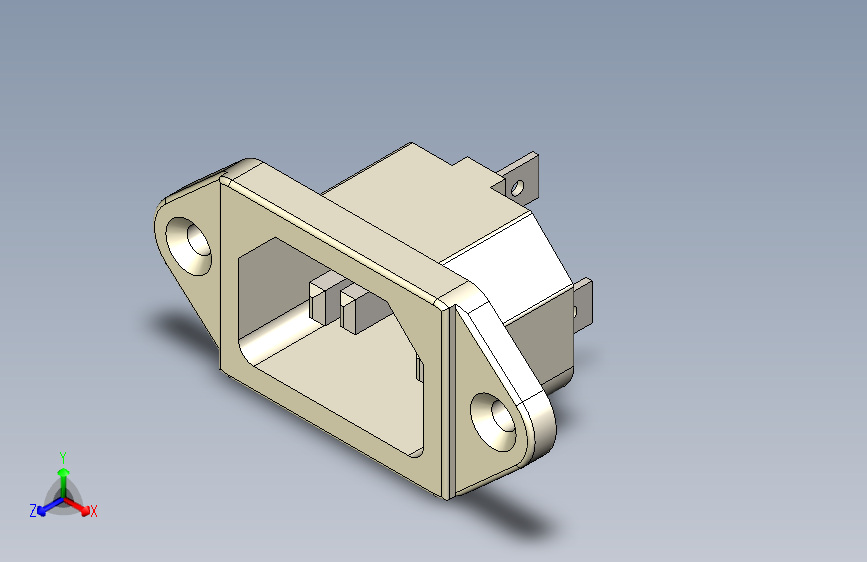 Y4457-接插件++AC+Power+outlet+connector+SW+STP