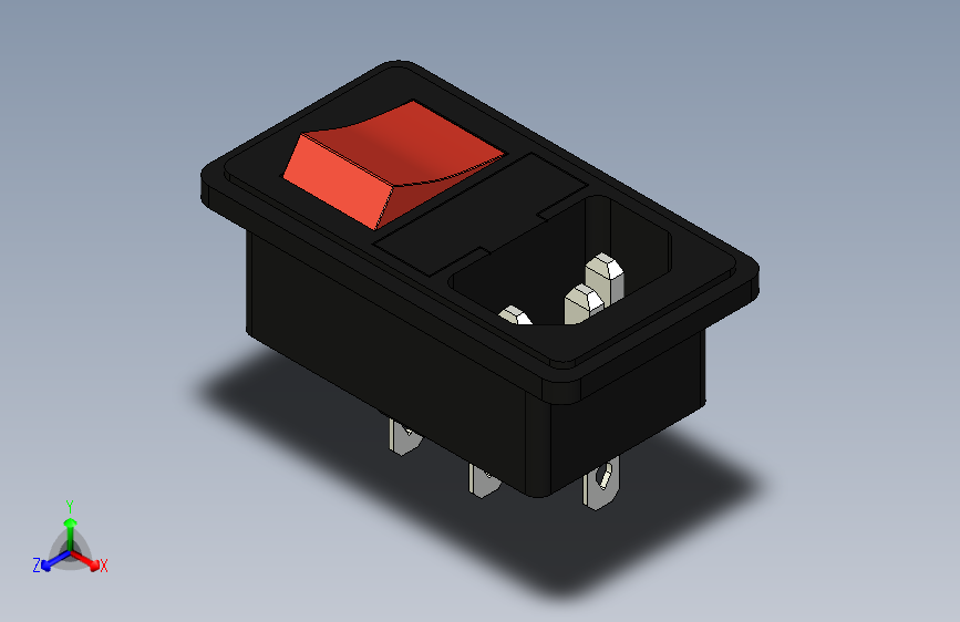 Y4459-接插件++ac-power-inlet-iec-320-c14+STP