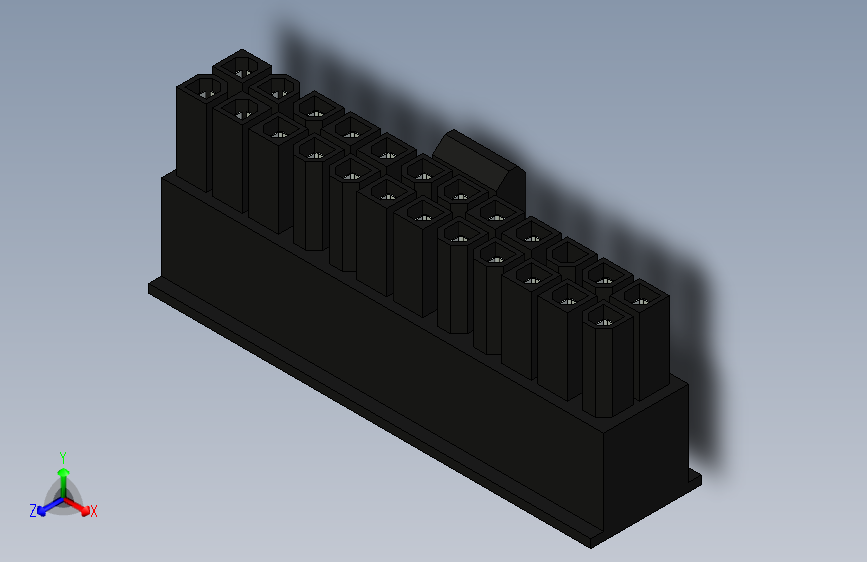 Y4462-接插件++atx-24-pin-power-connector+SW+STP