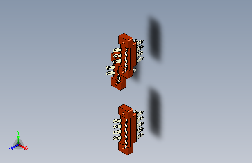 Y4477-接插件++connection-board-for-surface-mounting-8+STP