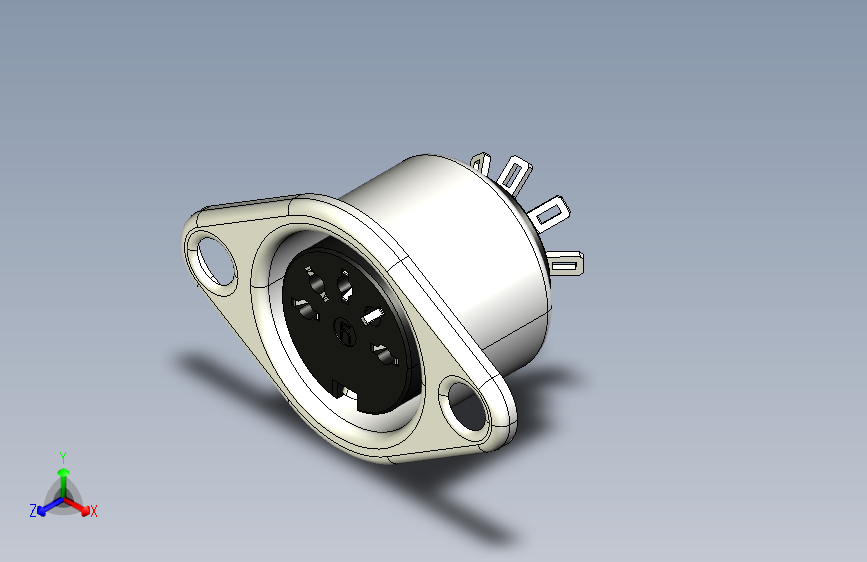 Y4512-接插件++din-5-connector-female+STP