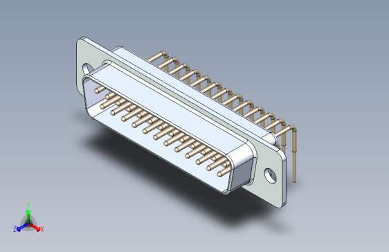 Y4522-接插件++d-sub-25-pin-male+STP+SW+STL