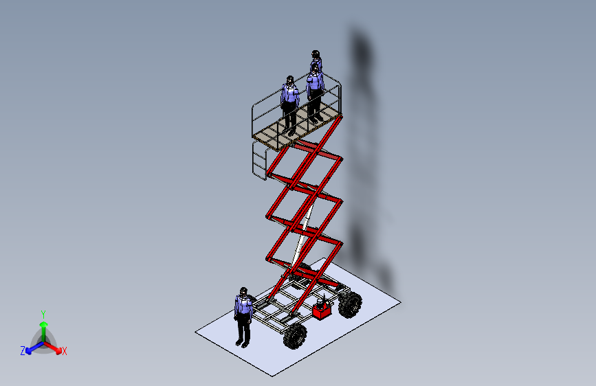 Y4607-剪式升降机+6-meters-scissor-lift+STP