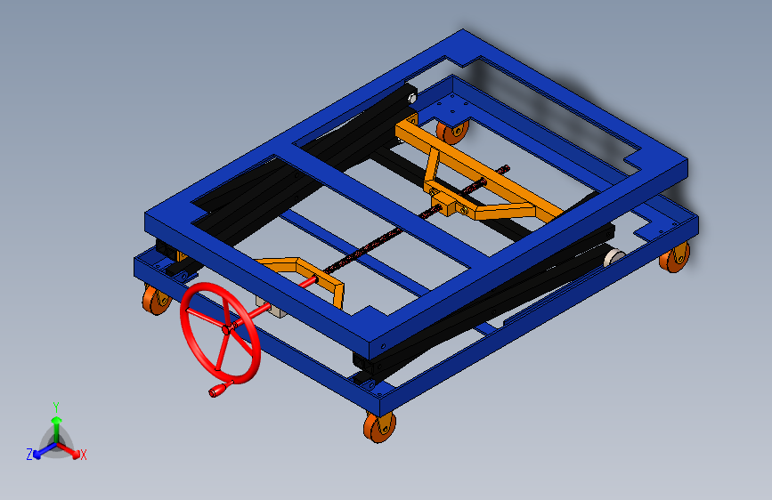 Y4621-剪式升降机+Mechanical+Scissor+Lift+SW