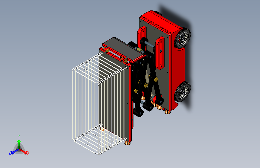 Y4635-剪式升降机+scissor-lift+INVENTOR+STP+IGS