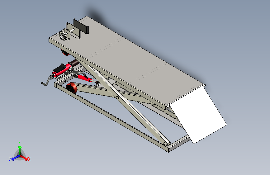 Y4636-剪式升降机+scissor-lift+INVENTOR+STP