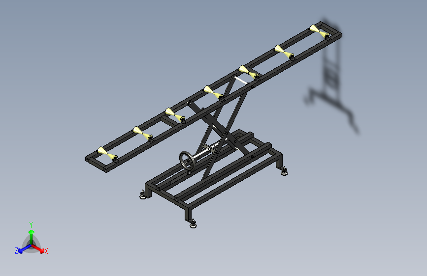 Y4642-剪式升降机+scissor-lift-27+ATASEVER+SW 主视图
