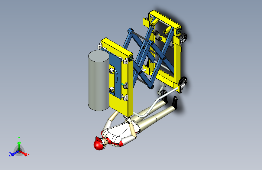 Y4643-剪式升降机+scissor-lift-43+STP