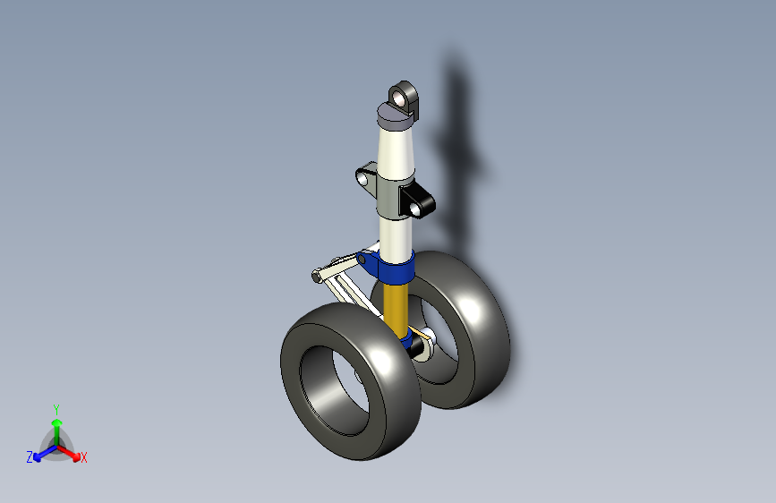 Y4674-飞机起落架++landing-gear-40+SW+IGS