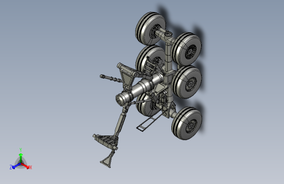 Y4680-飞机起落架++main-landing-gear-blg-tandem-bogie-airbus-a380+STP