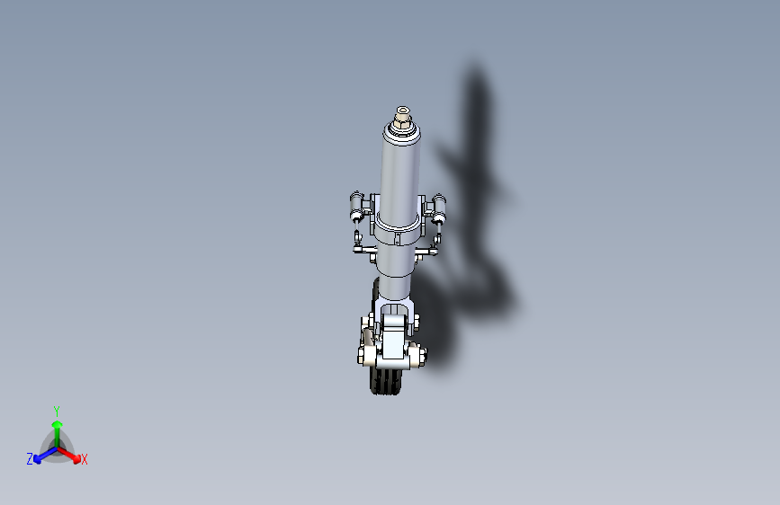 Y4683-飞机起落架++nose-landing-system+SW