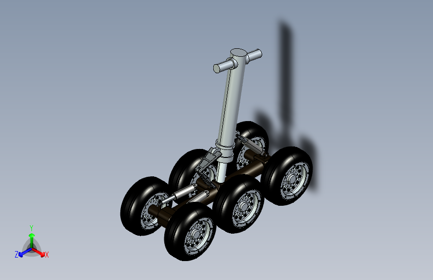 Y4693-飞机起落架++boeing-777-main-landing-gear+CREO