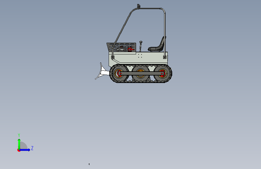 Y4703-铲车+++Minidozer+IGS 左侧视图