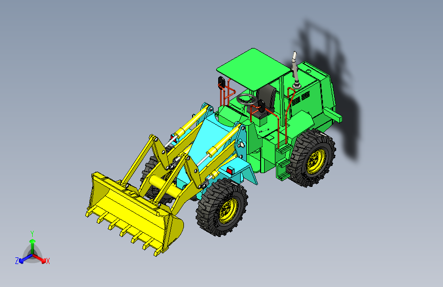 Y4709-铲车+++wheel+loader+-17+SW