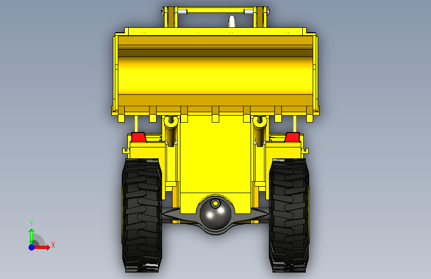 Y4713-铲车+++wheel+loader+55+SW 正面视图