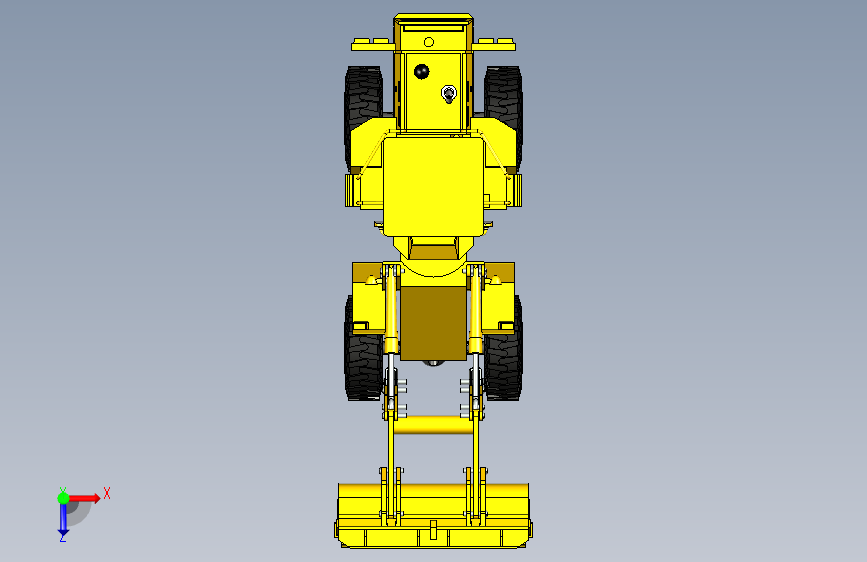 Y4713-铲车+++wheel+loader+55+SW 俯视图