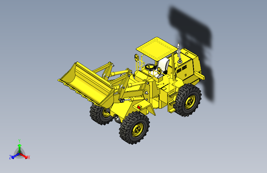 Y4715-铲车+++wheel+loader+Assembly+SW