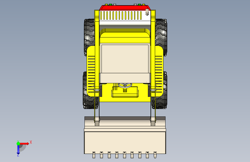 Y4732-铲车+++Bobcat+Loader+SW 俯视图