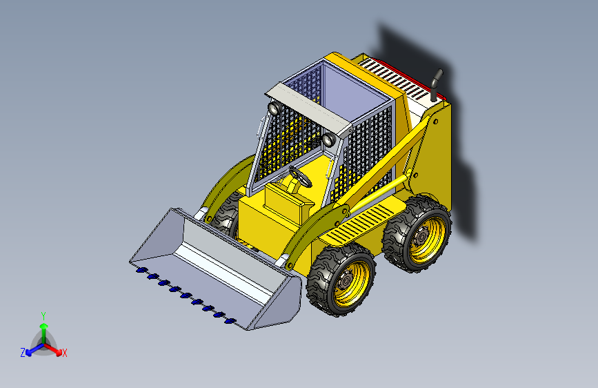 Y4735-铲车+++bobcat-loader-3+SW