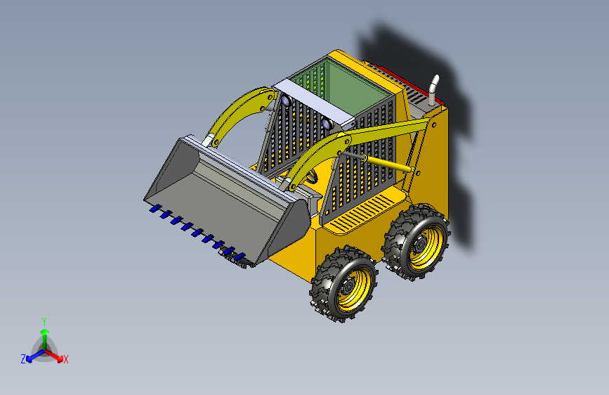 Y4737-铲车+++bobcat-loader-11+SW