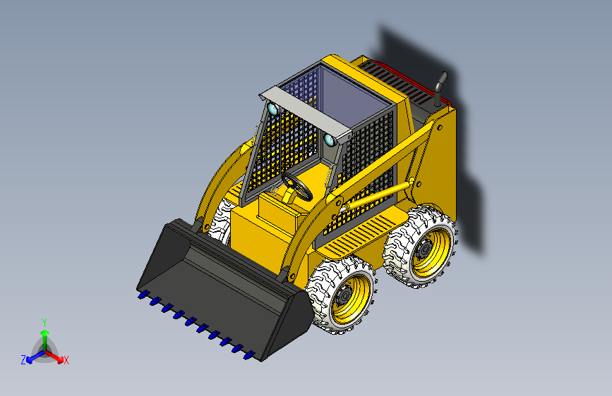 Y4736-铲车+++bobcat-loader-8+SW+IGS