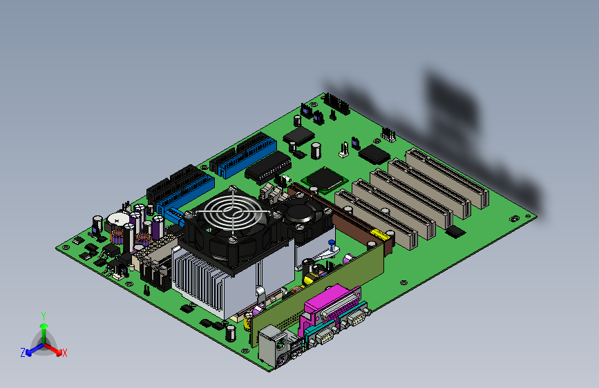 Y4748-电路板+主板+asus-a7v133-mainboard+SW+STP