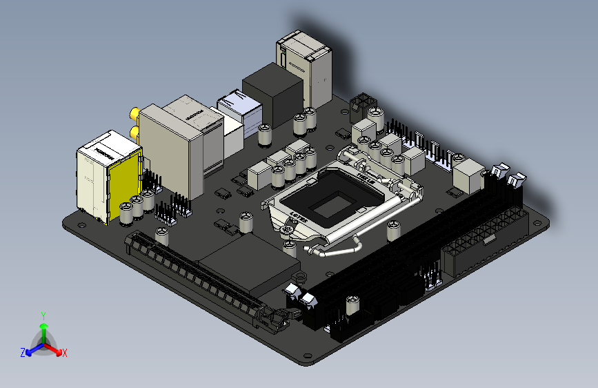 Y4796-电路板+主板+gigabyte+b360n+wifi+STP
