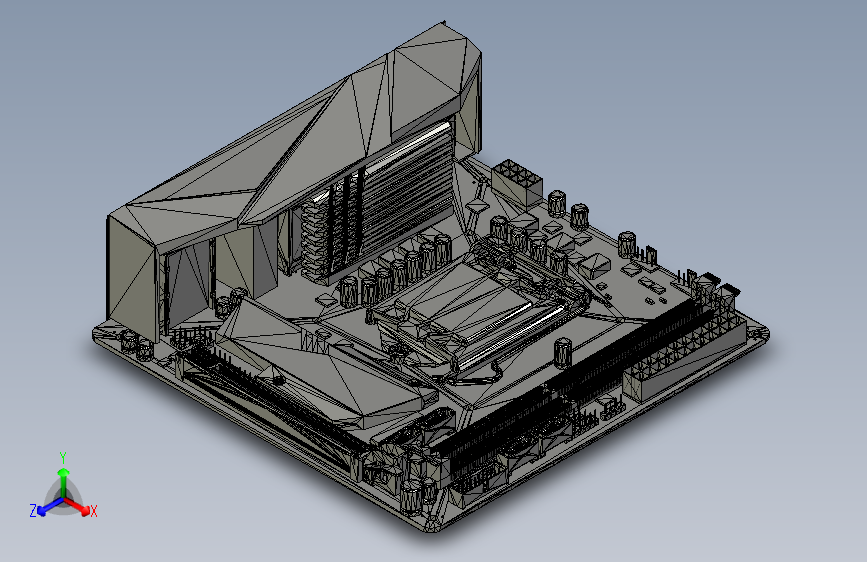 Y4821-电路板+主板+motherboard-asus-rog-strix-b360-i-mini-itx+STP+STL