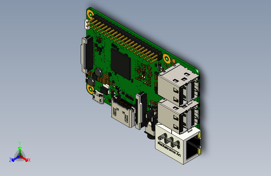 Y4852-电路板+主板+raspberry-pi-3-model-b-reference-design+SW+STP+X_T+STL