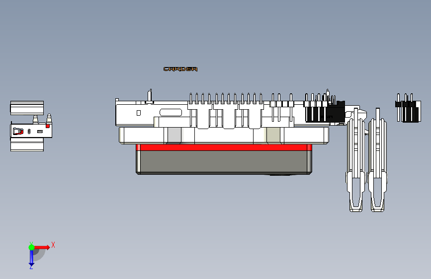 Y4856-电路板+主板+rog+x570i+motherboard+assembly+IGS+DWG 俯视图