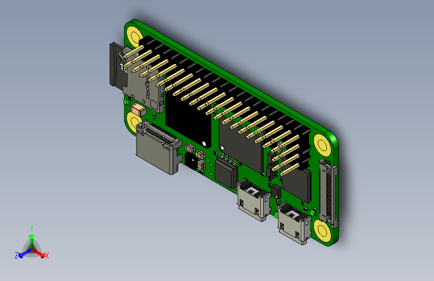 Y4867-电路板+主板+trenz-zynqberry-zero-soc-fpga-module-1+STP