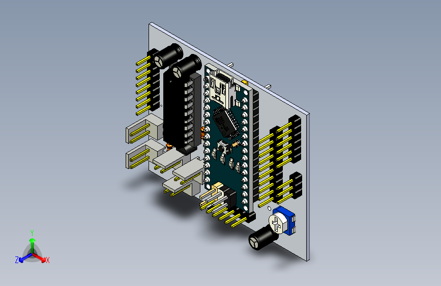 Y4872-电路板+主板+3d-printed-circuit-board-pcb+SW+STP