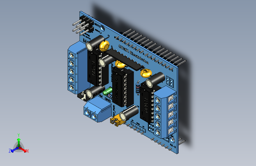 Y4877-电路板+主板+Arduino+L293d+Shild+STP