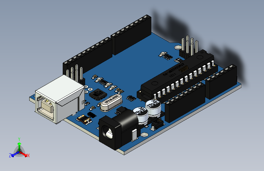 Y4886-电路板+主板+arduino-uno-r3.1+SW+STP+IGS+X_T