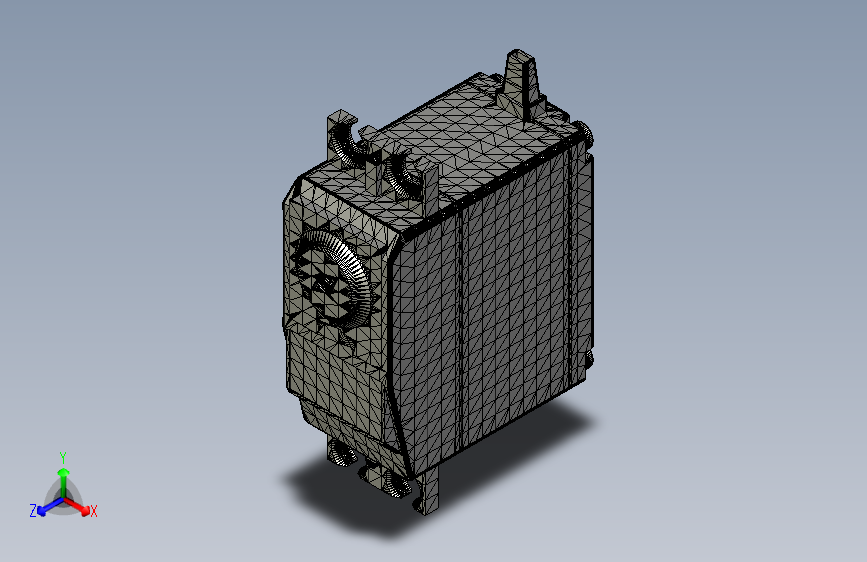Y4893-舵机++futaba-s3051-hv-high-voltage-servo+CREO+STP+STL