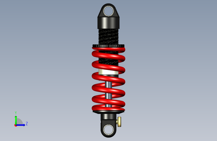 Y4956-减震器+++manitou_shock+SW+STL 左侧视图