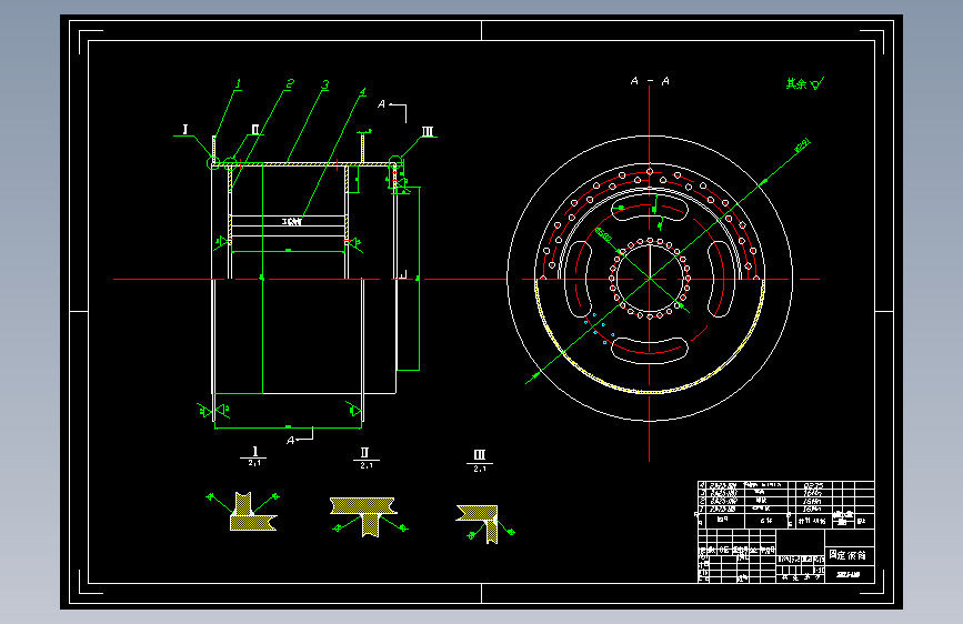 矿井提升机—主轴装置设计【2JK-2.5×1.5型】【7张CAD图纸】