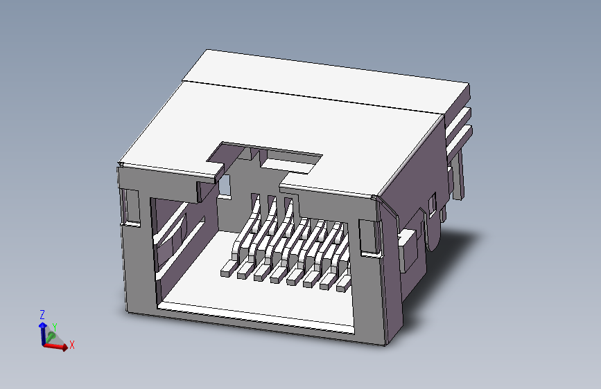 RJ45连接器 3D